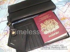 ZESTAW PODRÓŻNY PRAWDZIWA SKÓRA UCHWYT PASZPORTOWY