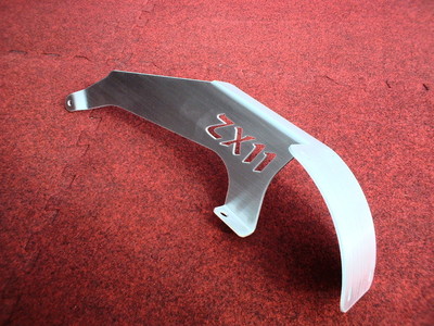 ZX 1100 ZX11 ZX-11 LICENSE PLATE CHAIN GUARD TAG RELOCATOR BRACKET