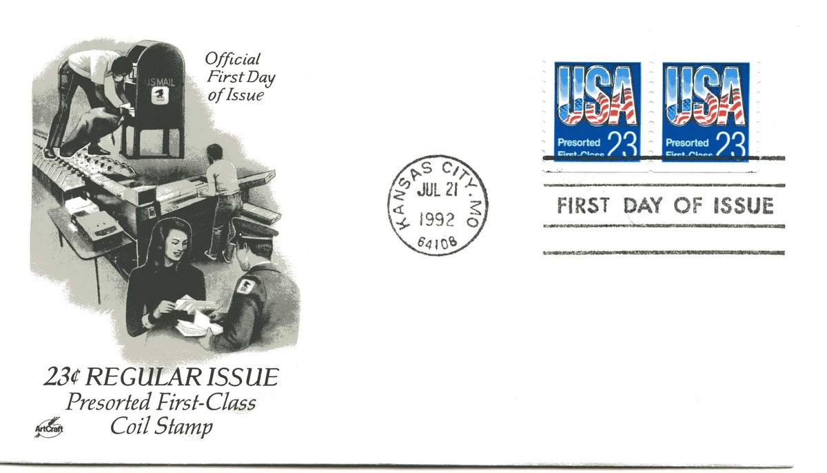 2606 23c Presorted First-Class USA, ArtCraft, FDC | eBay
