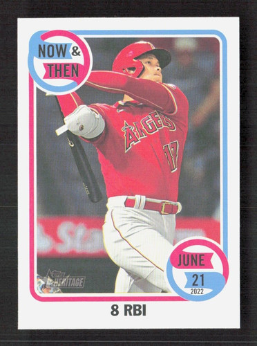 2023 Topps Heritage High Number NOW & THEN  NT-10 SHOHEI OHTANI