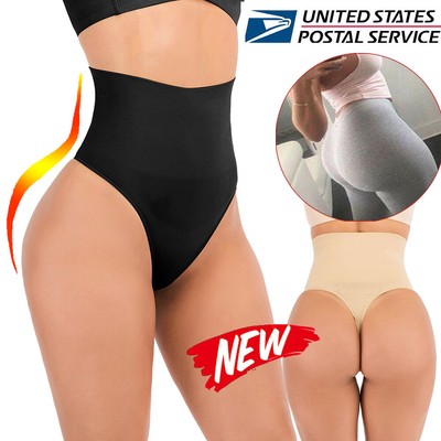 Women Waist Tummy Control Thong Body Shaper Panties Trainer Butt