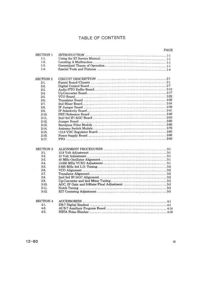 Drake R7 Receiver SERVICE MANUAL for H F Receiver Coil Bound - Image 2 of 2