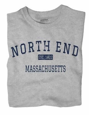 North End Massachusetts MA T-Shirt Boston EST