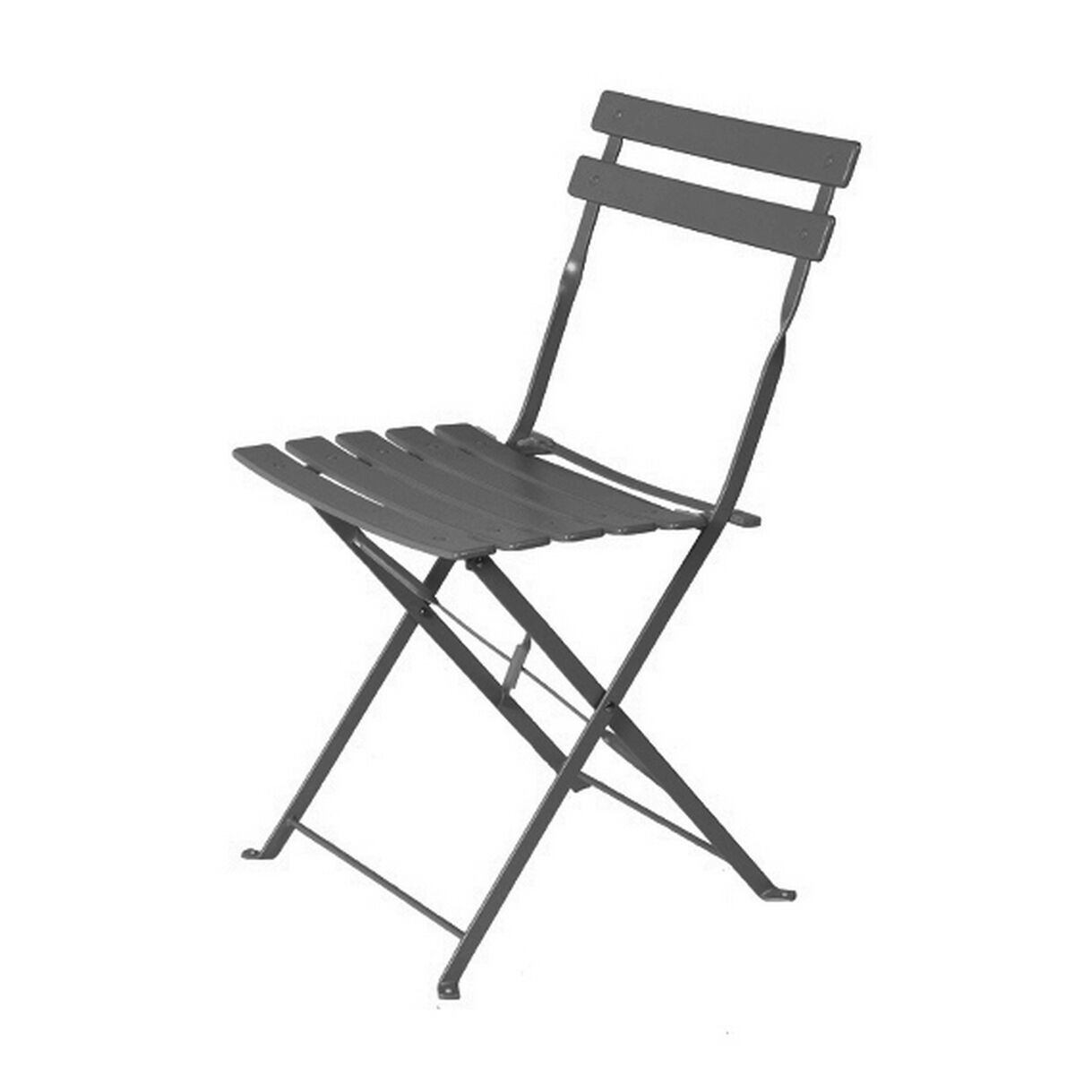 Silla de Jardín Sira Grafito Acero 41 x 46 x 80 cm...