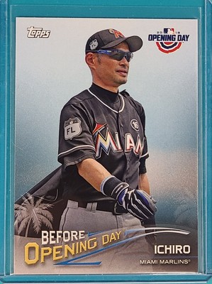 2018 Topps Before Opening Day  #BOD-I Ichiro  Miami Marlins Baseball Card K