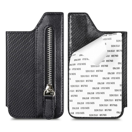 Back Cover Cell Phone Pouch Phone Wallet Stick Wallet Case Phone Card Holder - Zdjęcie 11 z 17