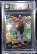 Donovan Mitchell Panini Revolution 2017-18 Galactic Rookie 125 SP BGS 9 Case Hit