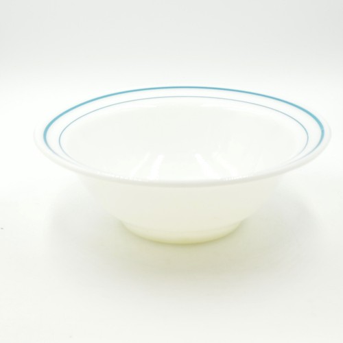 Vintage FIRE KING Anchor Hocking 350 Milchglas Schale 938 blau Doppelstreifen - Bild 1 von 12