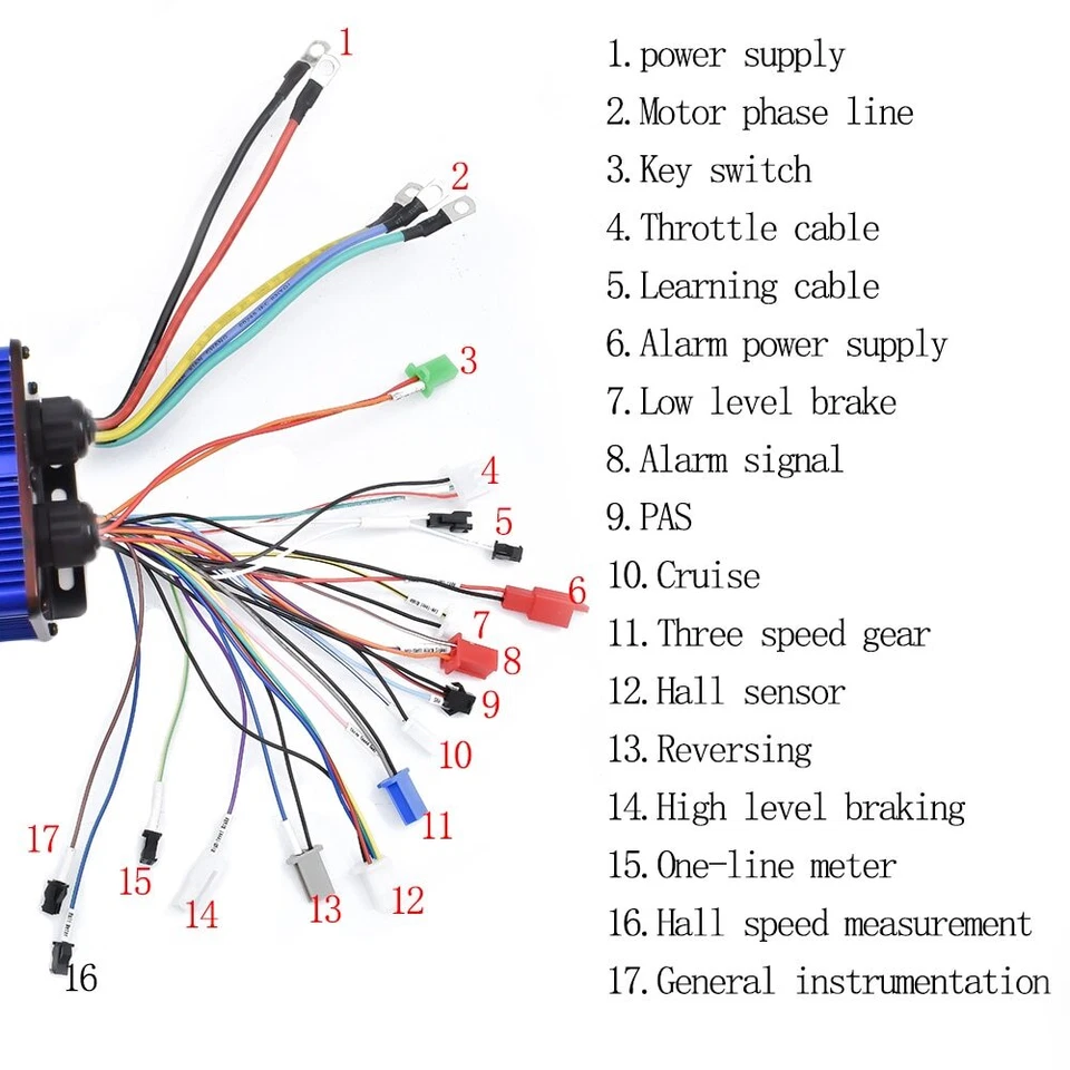 Electric Controller 2500 3000W 48v 60v 64v 72v 84V Brushless E-Bike Motor 45-60a - Image 4 of 4