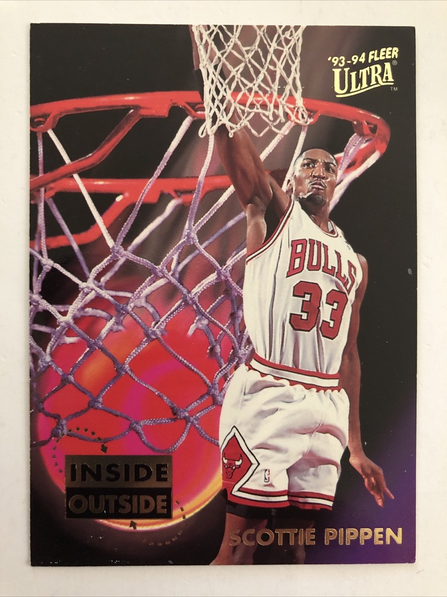 SCOTTIE PIPPEN 93-94 FLEER ULTRA INSIDE OUT. #7 of 10 . EXCELLENT