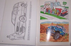 Vintage Dover Coloring Book History of Trucks Bruce La Fontaine Educational!