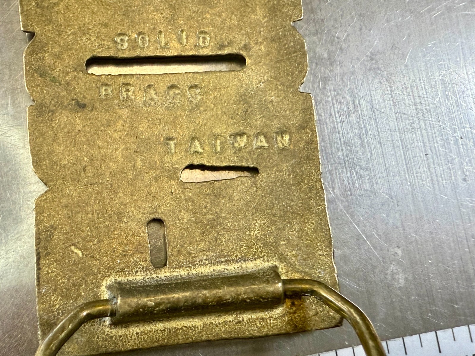 Custom Name GEORGE Block Letter Solid Brass Vinta… - image 8