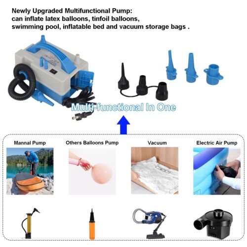 Balloon Pump Electric Air Pump Inflator Deflator Multi-Functional for Inflata... - Picture 4 of 7