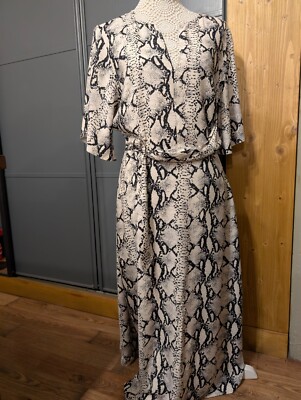 Robe Miss Selfridge Grise Sans Manches - Taille L - Style Shift - Neuf Avec étiquettes