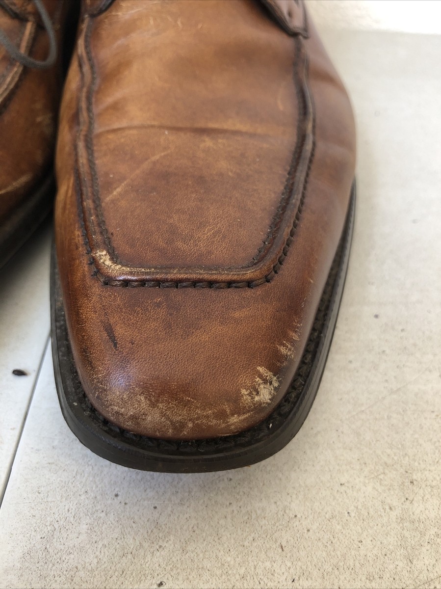 Magnanni Romelo Cognac Mens Sz 11M Lace Up Apron Toe Derby  display picture 1
