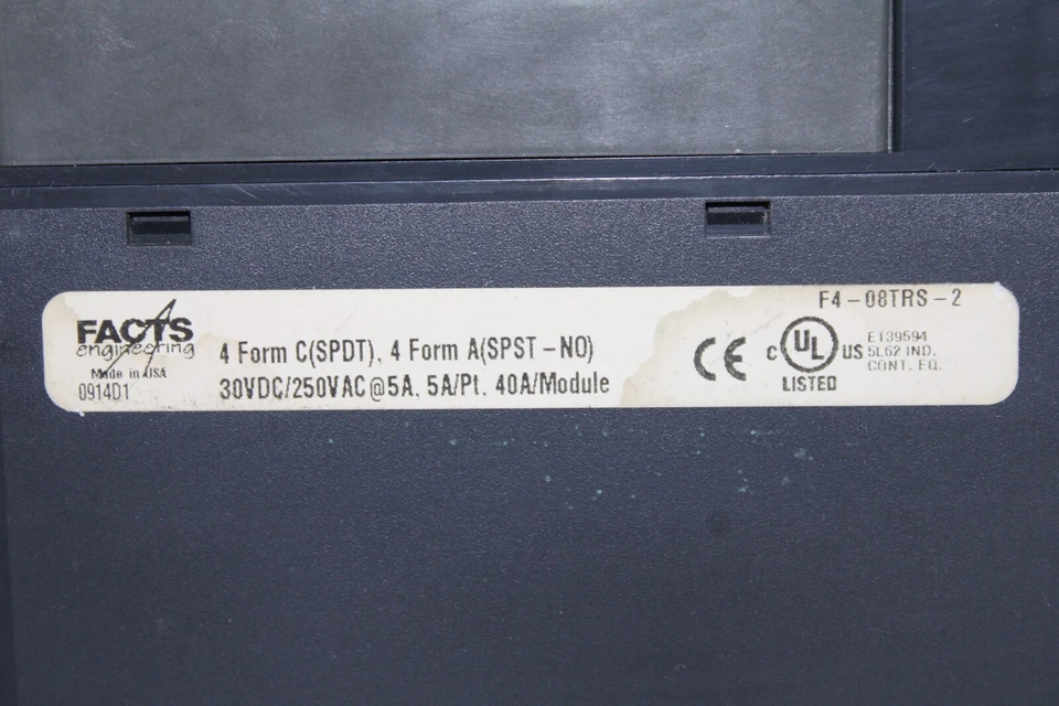 FACTS ENGINEERING F4-08TRS-2 Relay Output Module - Image 3 of 4