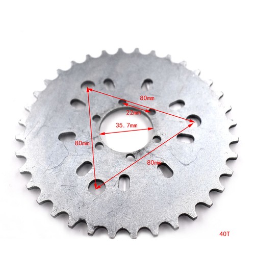 Wheel Sprocket Fit Motorized Gas Cycle Bicycle 80cc 60cc 50cc 415 Chain - Picture 7 of 8