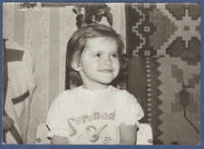 Beautiful Child Smiling, Cute Baby Soviet Vintage Photo USSR