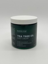 MAJESTIC PURE Athletes Foot Cream with Tea Tree Oil, Aloe  Spearmint - Hydra...