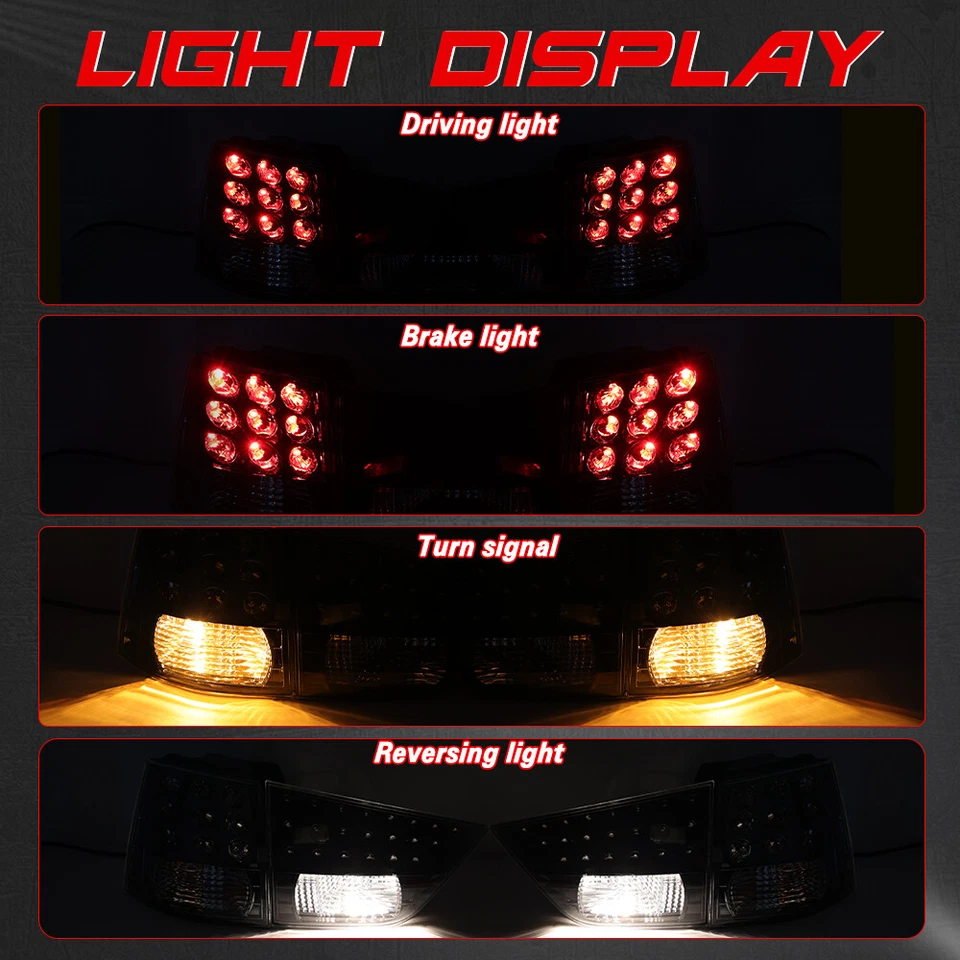 Luz trasera 2 piezas para Mitsubishi Outlander EX 2007 08-2013 lámpara de freno trasera EE. UU. Foto 2 de 4