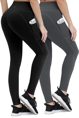 Anti-Nail Leggings for Women, Non-See-Through Yoga Pants with Phone Pockets, Tum - Picture 8 of 12