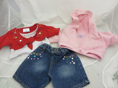 Build a Bear BABW  Hoodie top jeans lot 