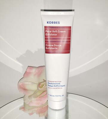 Korres Petal Soft Cream Exfoliator Apothecary Wild Rose Oil 150ml 5oz