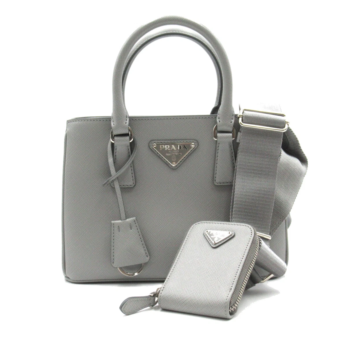 PRADA 2way Shoulder Crossbody Hand Bag 1BA296 Saffiano Leather