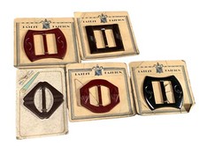 Vintage Art Deco Belt Buckles Set of 5