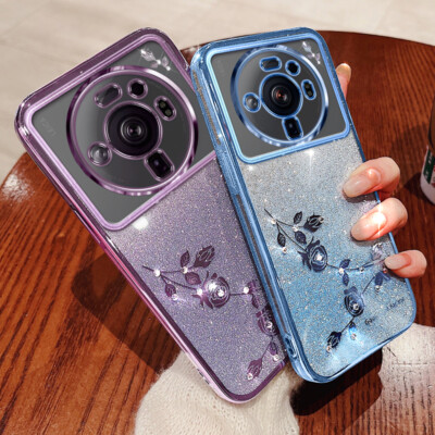 For Xiaomi 12S Ultra, Luxury Bling Fashion Glitter Pattern Soft Clear Case Cover