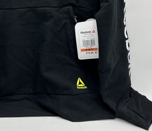 Boys Size S (6/7) Reebok Pullover Hoodie Hooded Sweatshirt Pockets With Zippers - Picture 5 of 6