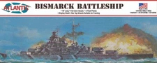 Bismarck Battleship 1/618 scale Plastic Model kit Atlantis Models