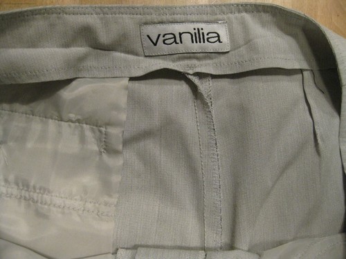 leichte Damenhose hellgrau Gr. 44 Vanilia, Saum seitl. geschlitzt - Bild 5 von 7