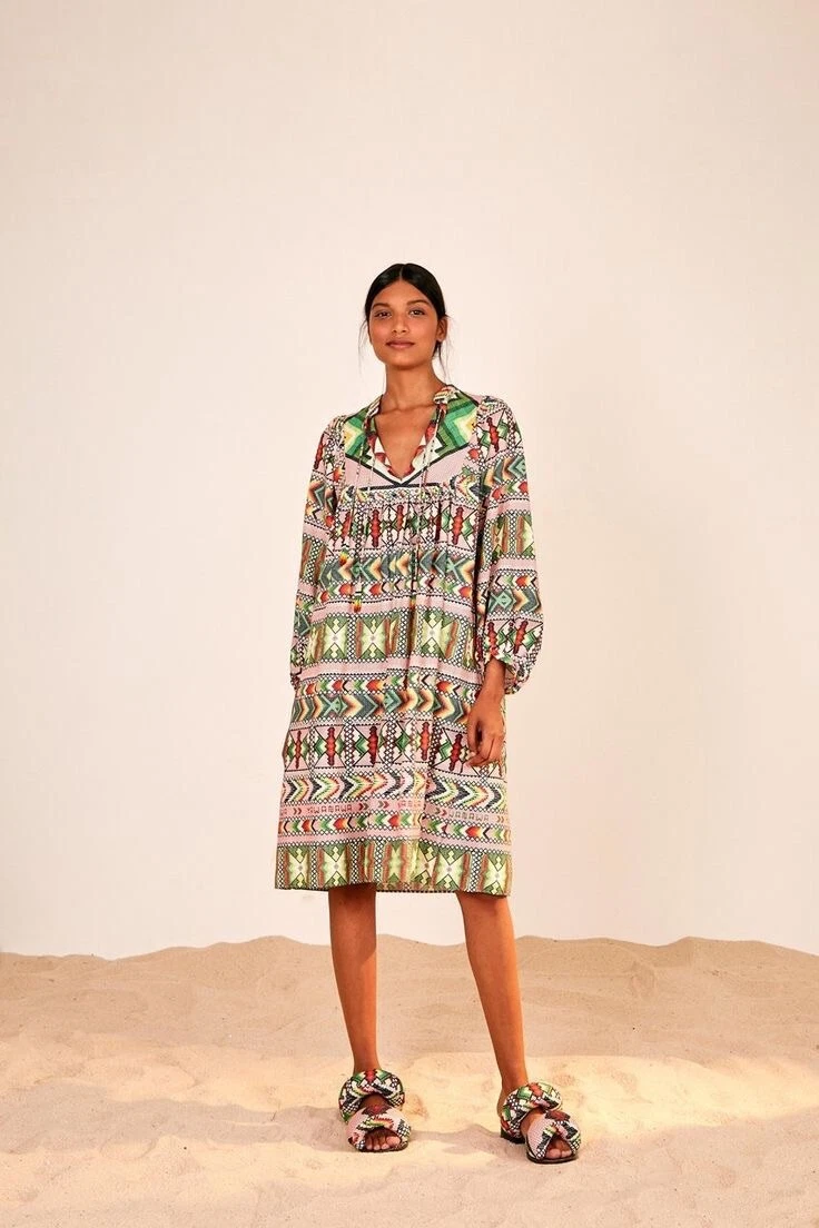 PALM ANGELS Abito amuleto Anthropologie FARM Rio taglia M