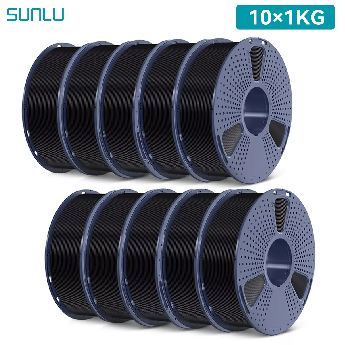 SUNLU 10 Pack Smorgasbord (PLA, PLA+, Meta, Easy ABS, PETG, ASA)