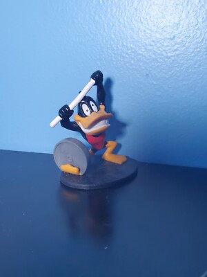 Vintage Daffy Duck pvc weight lifting figure toy 3.5 