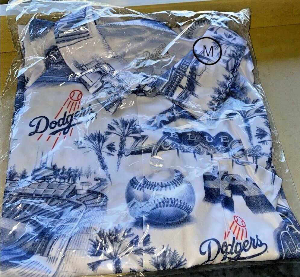 【新品未開封】7／１ Dodgers Hawaiian Shirt Night Los Angeles Dodger Blue Stadium 60th Anniversary Luau Night