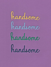HANDSOME word die cuts scrapbook cards