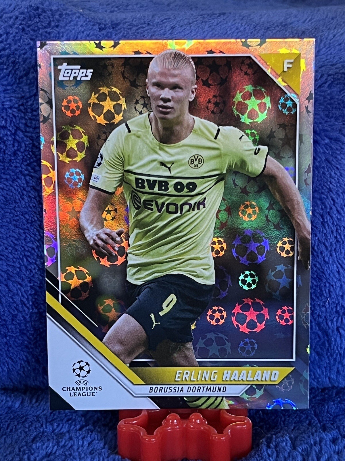 2021-22 Topps UEFA Champions League Starball Foil #1 Erling Haaland