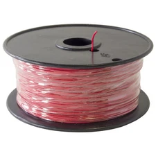 Red 1000 Foot, 24 Gauge Solid Hook Up Wire (Tinned Copper)