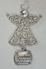 CC3 Grandmas bring joy to CHRISTMAS ANGEL ORNAMENT ganz