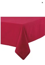 Bee & Willow® Solid Hemstitch Rectangular Tablecloth in Red 60x120 & 60x144