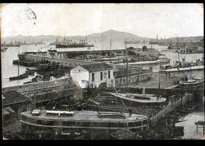 TOULON (83) HANDEL & SCHIFFE im HAFEN / Korrespondenz von SALONIKI 1916
