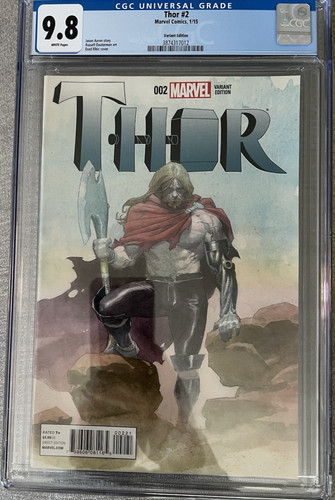 Thor #2 Ribic 1:25 Variant CGC 9.8 2015 MCU AVENGERS DOOMSDAY IS COMING!