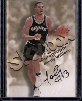 1998-99 SkyBox Premium #NNO Monty Williams Autographics Auto