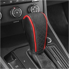Leather Gear Shift Cover Diamond Embroidery Design,Durable Shift Knob Cover for