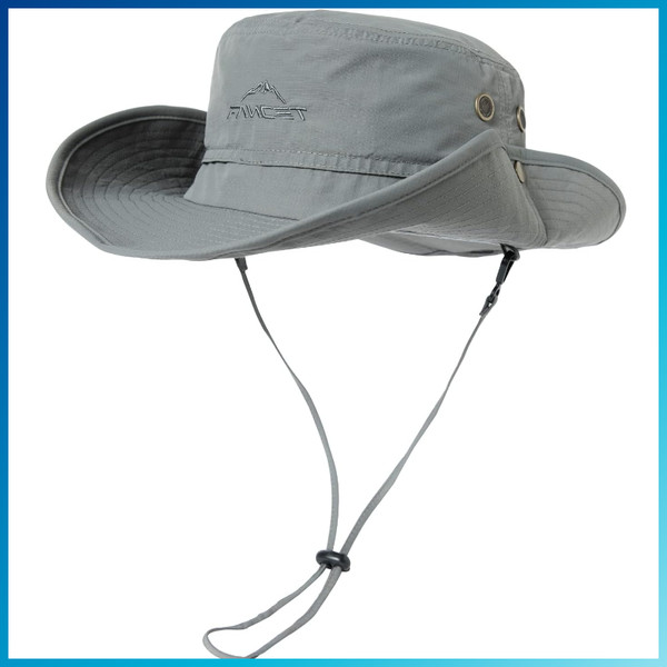 Sonnenhut Upf 50 Mit Breiter Krempe FüR Angeln Wandern Uv-Schutz Sommer-image