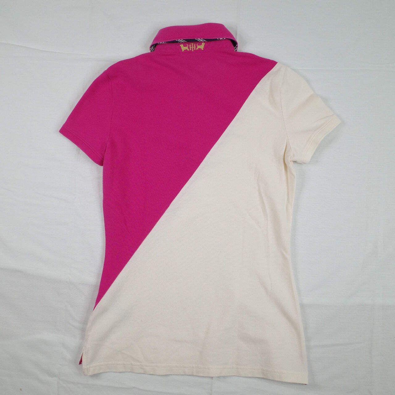 Tommy Hilfiger Pink White Polo Crest Women's Extra Small thumbnail 2