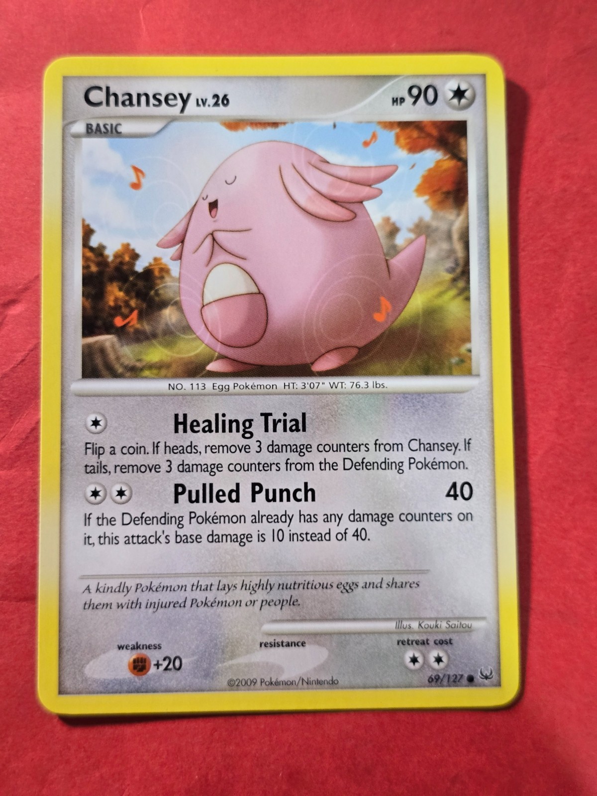 2009 Pokemon TCG Platinum #69 Chansey, C, NF/H, cd2