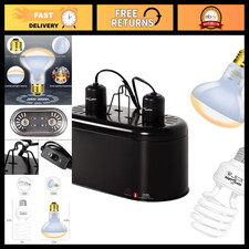 Dual Reptile Light Fixture Combo Pack - 100W UVA Basking Spot  26W UVB Bulb
